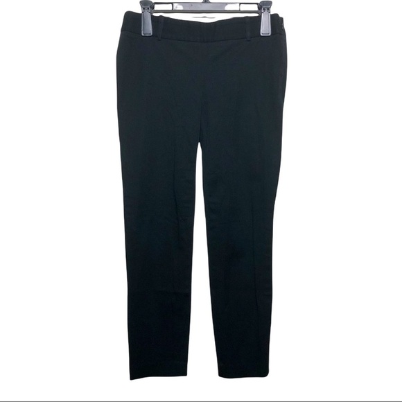 𝅺LIKE New. J. Crew Stretch Ankle Dress Pants in Black Size 2 - Picture 1 of 7